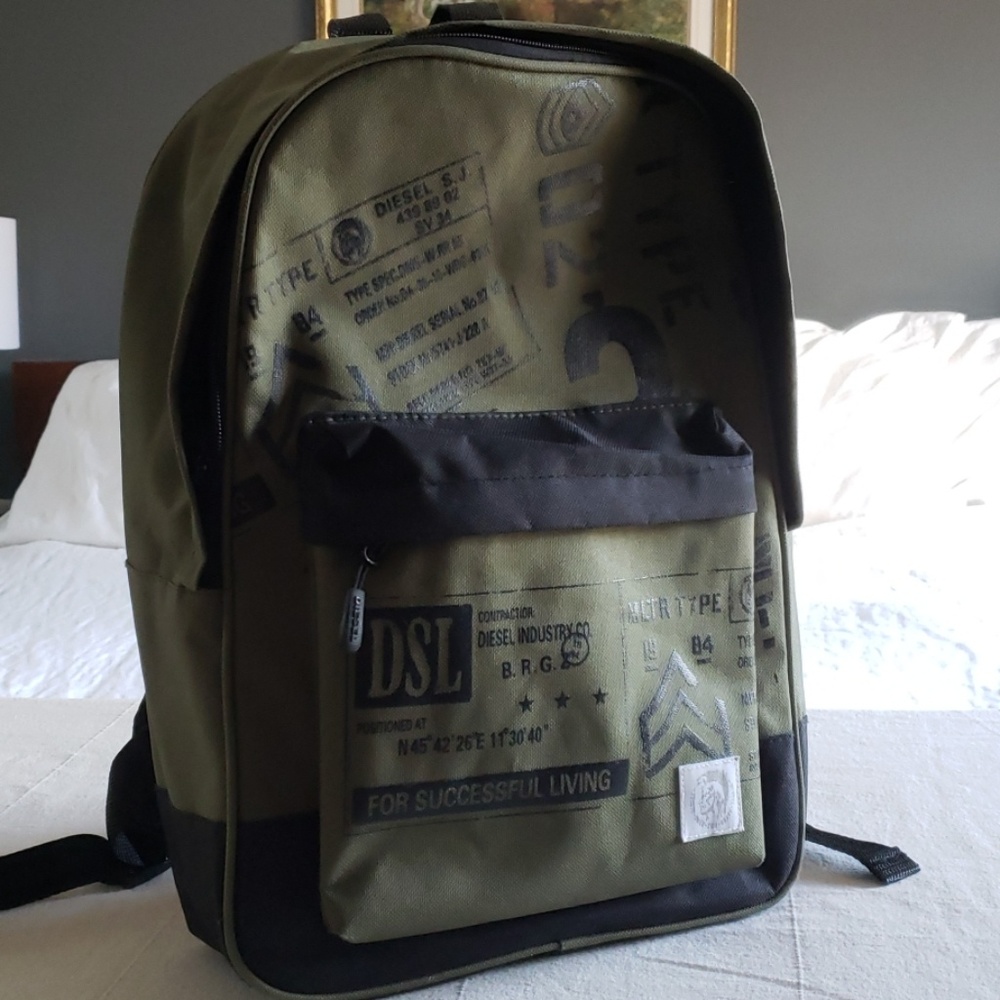 Diesel 16"x 12" x 5" military padded backpack